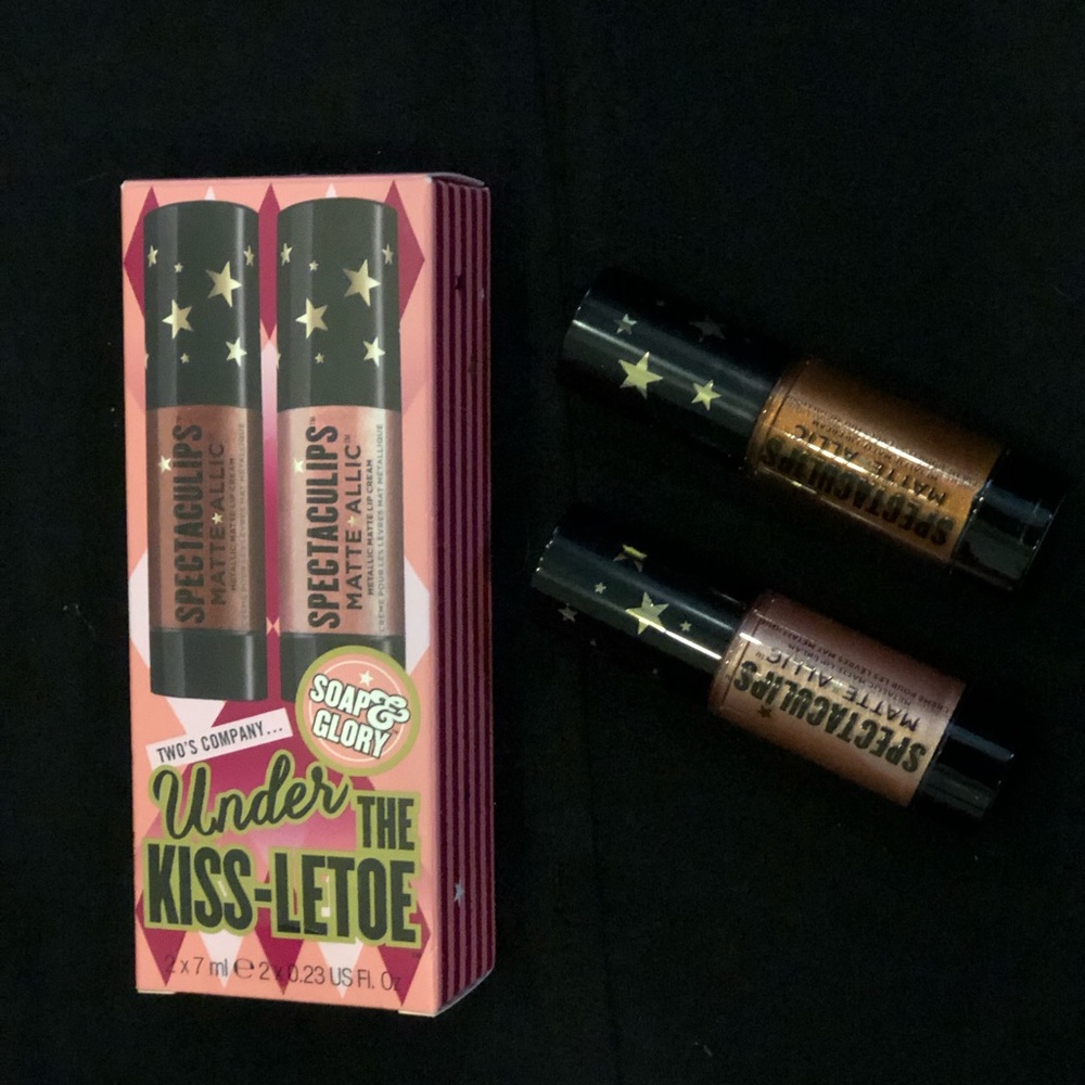 Soap and Glory metallic matte lip cream